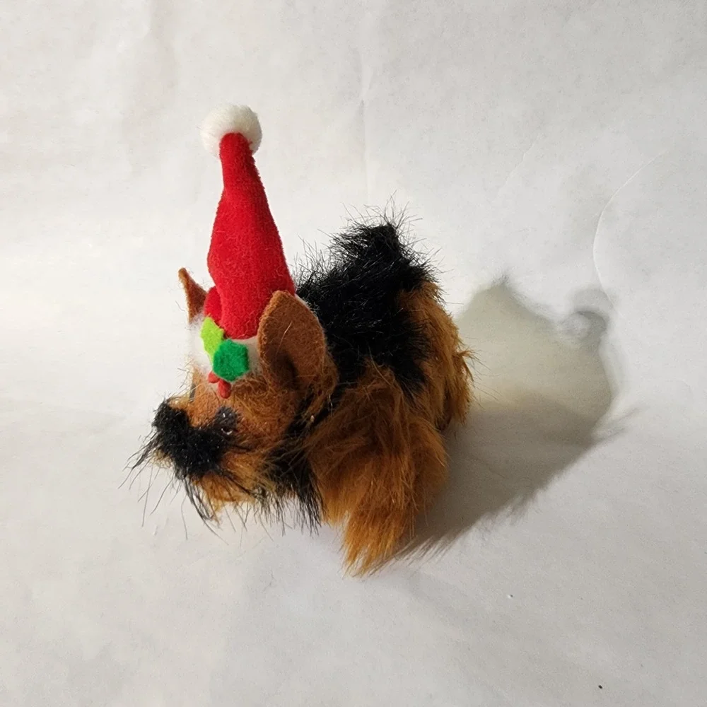 Annalee Christmas Set‎ - Santa, Elf, Reindeer & Yorkie Dog - Retired